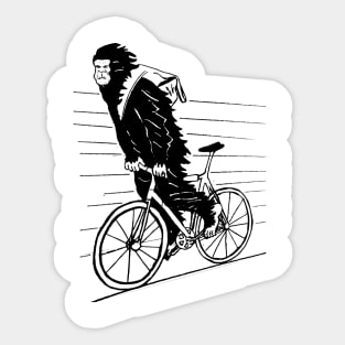 Bgfoot Riding A Bike Sticker